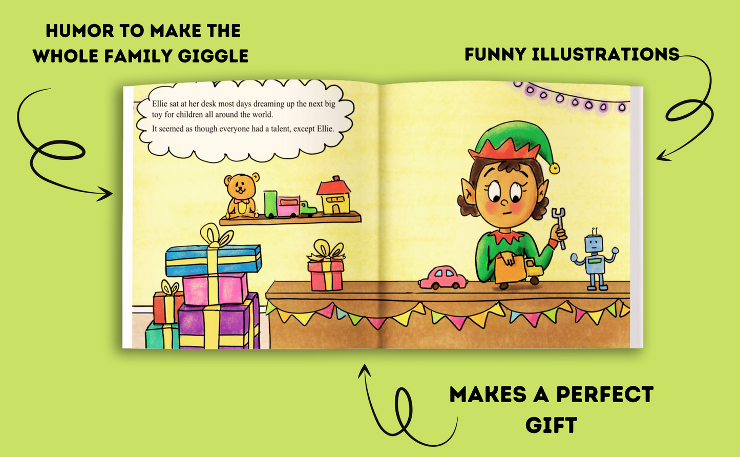 Ellie the Tooting Elf Paperback Book