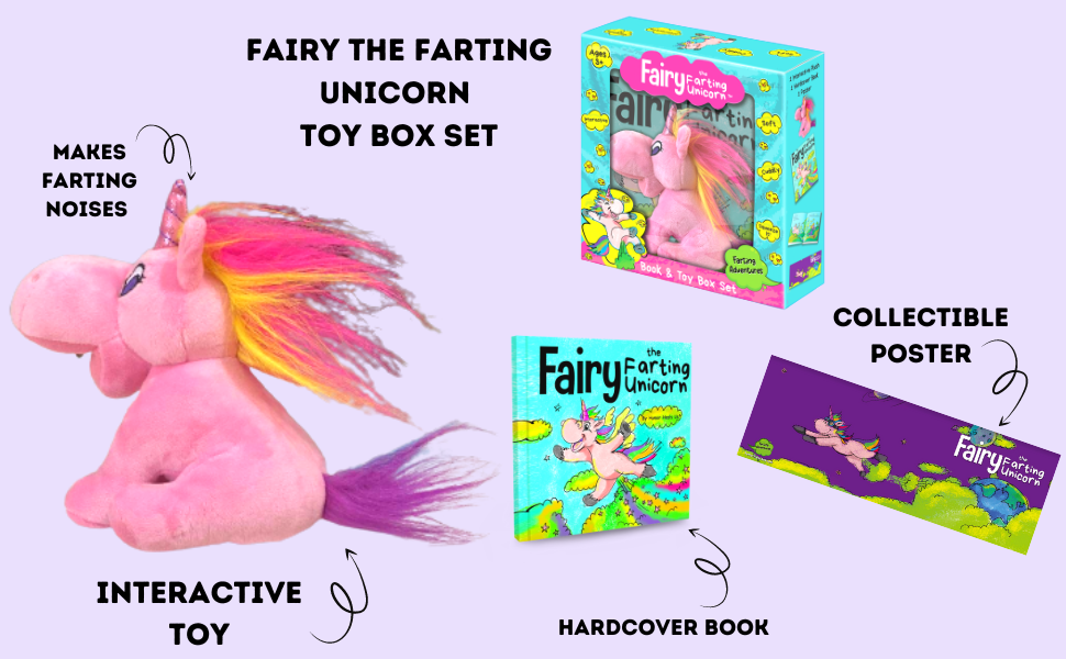 Fairy the Farting Unicorn Interactive Toy Book Gift Box Set