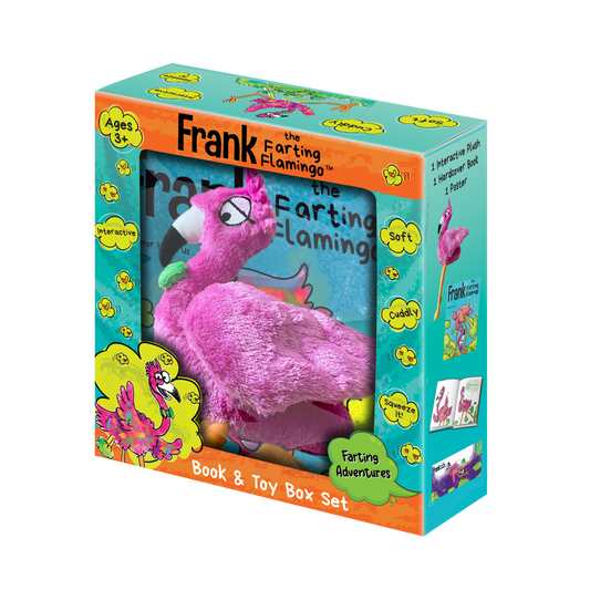 Frank the Farting Flamingo Interactive Toy Book Gift Box Set